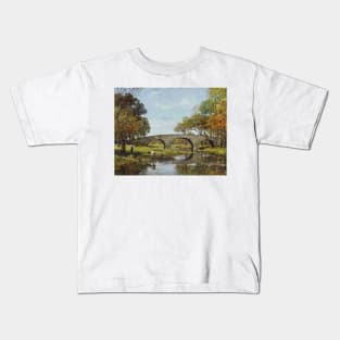 The Old Bridge by Theodore Robinson Kids T-Shirt